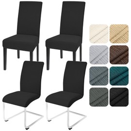 Alishomtll Chair Covers, Set of 4, Stretch Chair Covers for Swing Chairs, Universal Dining Room Chairs Cover, Washable, Removable Chairs, Protection for Kitchen, Banquet, Wedding, Hotel, Restaurant