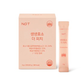 Natural Good Things NGT Live Enzyme The Peach Natural Good Things Pregnancy Enzyme Peach Gluten Decomposition 30 sachets, 1 pack / NGT 생생효소 더 피치 네츄럴굿띵스 임산부 효소 복숭아 글루텐분해 30포, 1개