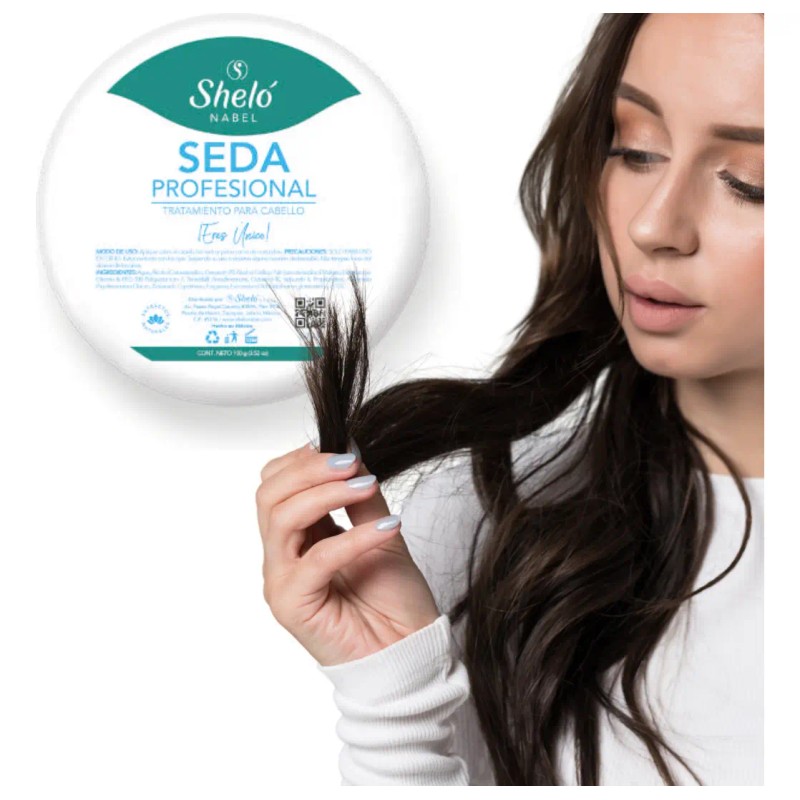 Seda Profesional Shelo Nabel 100grs Hidrata Sella Puntas