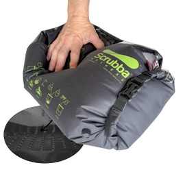 Scrubba Wash Bag Portable Washing Machine - Lightweight Manual Washing Machine for Travel, Camping, Laundry, Baby Clothes - Travel Essentials, Gift - use with Laundry Detergent/Sheets - 5.3 oz.