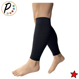 Presadee Shin 20-30 mmHg Firm Compression Swelling Extra Wide Leg Calf Sleeve (Black, S/M)