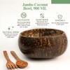 Thenga Artisan Jumbo Coconut Bowl, 900 ML, 1 Bowl, Spoon