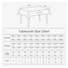 BALCONY & FALCON Tablecloth, Linen Look, Washable, Table Runner, Table
