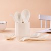 CHILDIKE Ceramic Asian Soup Spoons, White Pocelain Chinese/Japanese Soup Spoons