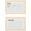 C.R. Gibson Q12-24440 Bloom Double Sided Recipe Card Set, 4"