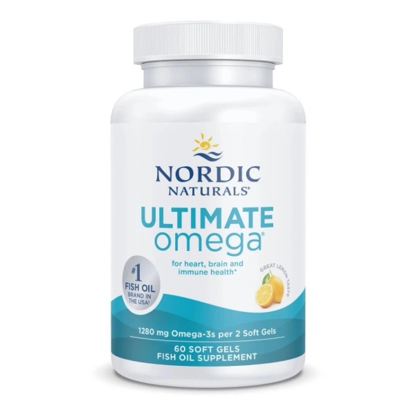 Nordic Naturals Ultimate Omega in Fish Gelatin, Lemon Flavor -