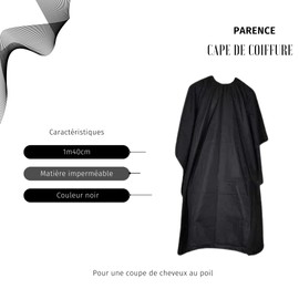 PARENCE Homme Cape de Coupe, Black, L, black