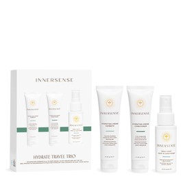 Innersense Organic Beauty - Hydrating Travel Hair Trio | Non-Toxic, Cruelty-Free, Clean Haircare (Hydrating Cream Hairbath + Conditioner, Sweet Spirit Leave-In Conditioner) PACKAGING MAY VARY