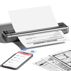 Odaro Q302 Thermal Portable Printer Wireless for Travel, Inkless Bluetooth Printer for Home Use, Office, School, Compact Mobile WiFi Printer for Phone & PC, US Letter/A4/A5/B5 Thermal Paper Supported