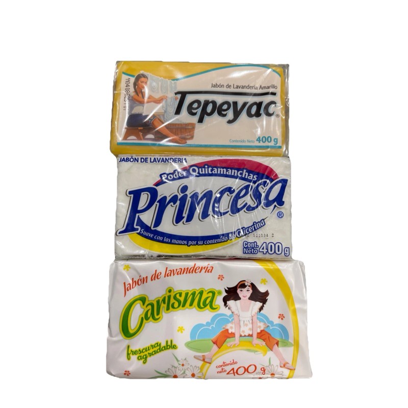 Carisma 10 PACK JABON EN BARRA ROPA LAUNDRY BAR DETERGENTE