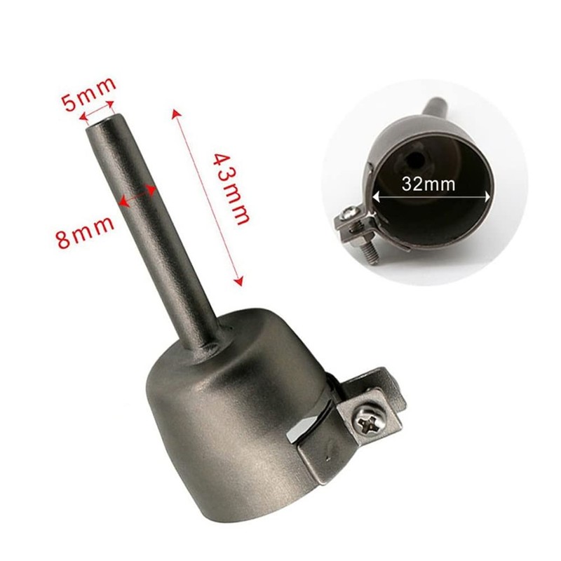 4pcs 5mm Welding Tip Nozzles For Vinyl Pvc Plastic Sheet