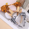 Exacoo 3pcs Animal Ear Headbands - Zebra, Giraffe, Cheetah -
