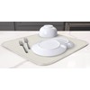 S&T Microfiber Dish Drying Mat 16" x 18" Light Cream