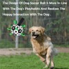 AIXXCUVQ Pet Soccer Ball with Straps Interactive and Fun Durable