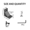Rrina 4 Sets Heavy 4040 Corner Bracket Connector for 8mm