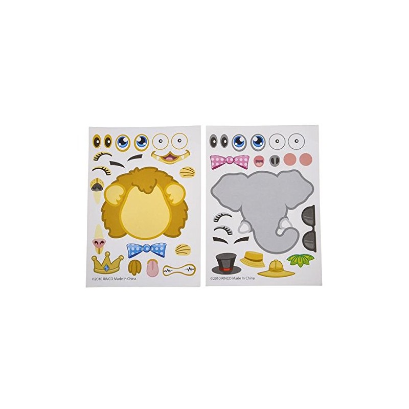 Make-a-Zoo Jungle Animal Sticker Sheets 48 Sticker Sheets