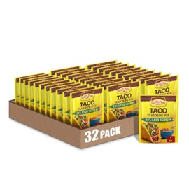 Old El Paso Taco Seasoning Mix, 25% Less Sodium, Gluten Free, 1 oz (Pack of 32)