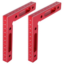 Hacbop 2 Pcs Aluminium Alloy 90 Degree Positioning Squares Right Angle Clamps Woodworking Carpenter Tool Corner Clamping Square