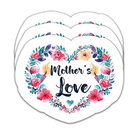(3Pcs) Mom Stickers, Mother's Love Stickers, Mom Decals, Inspiritional Mom Sticker, Gift for Moms Mama Mothers - Waterproof Vinyl Decal for Laptops Phones Tumblers Water Bottles, 3 x 2.4 Inch