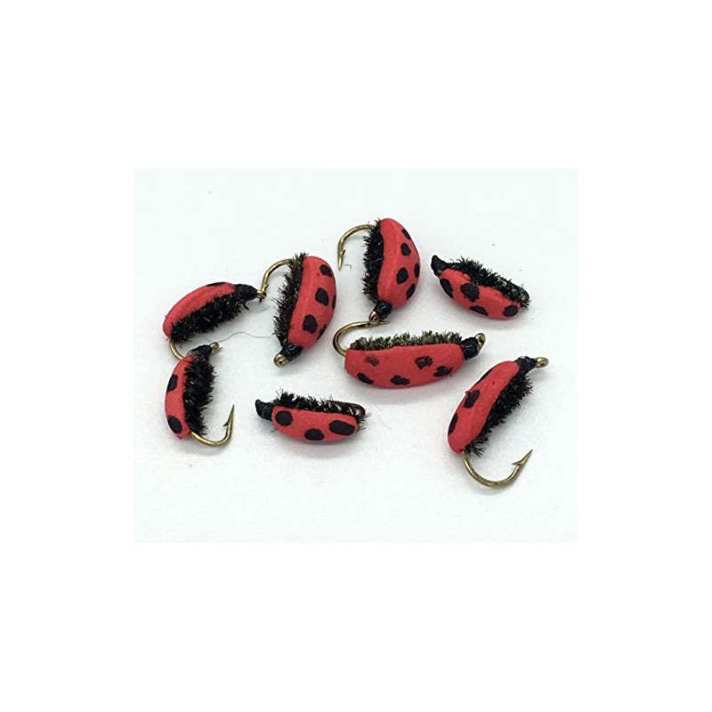 Fly Fishing LADYBIRD BEETLE LADY BIRD LADY BUG Set of