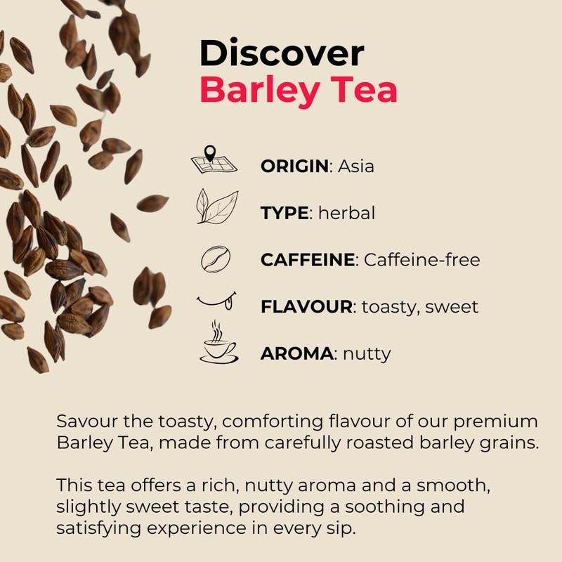 Teapro Premium Barley Tea 100g | Mugicha Caffeine-Free Natural Herbal