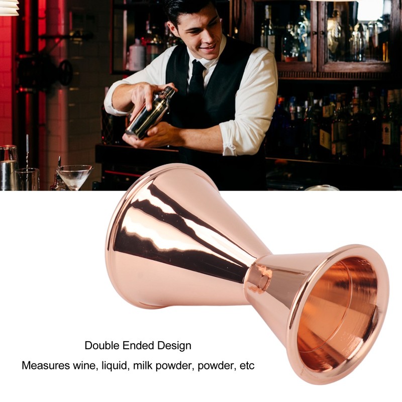 Cocktail Jigger Double Sided Stainless Steel Bar Shot Measuring Cup