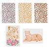 FINGERINSPIRE Pack of 4 Stencils with Cheetah, Leopard Print, 29.7