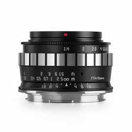TTArtisan APS-C 23mm F/1.4 Metal Bodied Lens Compatible with L Mount - Black & Silver
