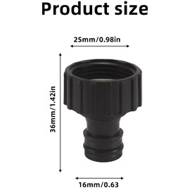 2 Pack Garden Tap Connector Hose Tap Adapter 3/4inch,Outdoor Female Threaded Tap Connector for Hose Pipe