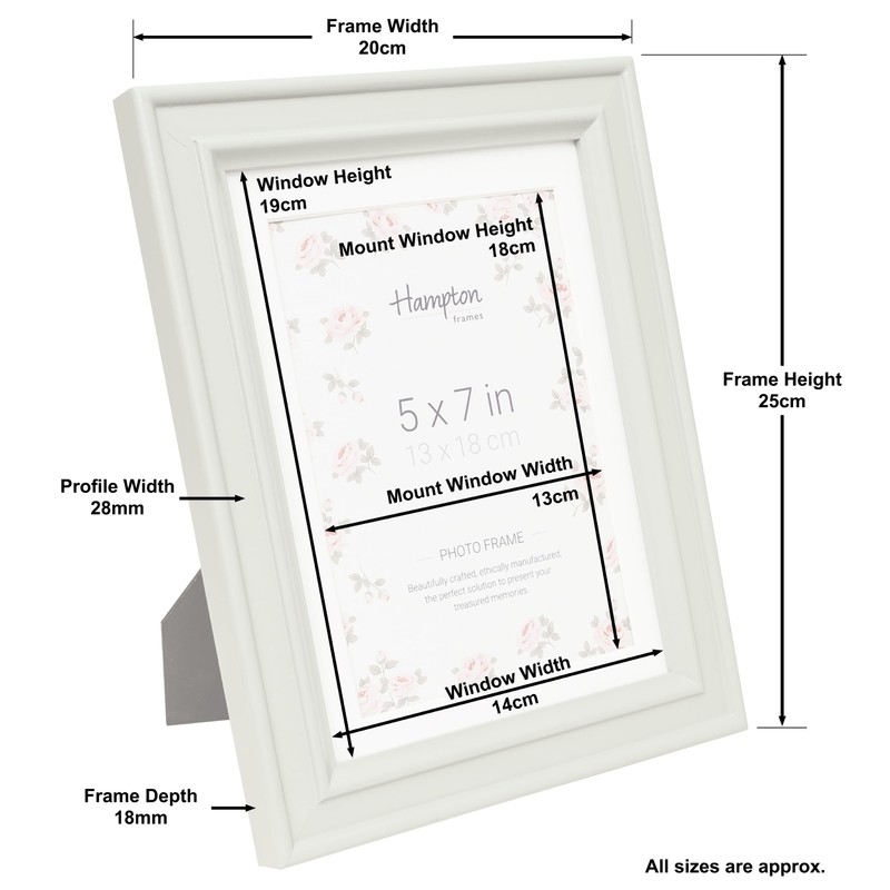 Hampton Frames HELENA 5x7 (13x18cm) Sage Green Frame With White
