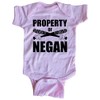 Brain Juice Tees Property of Negan Walking Dead Baby One