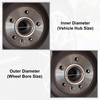 X AUTOHAUX Hub Ring 72.6-60.1mm Wheel Hub Ring Hub Centric