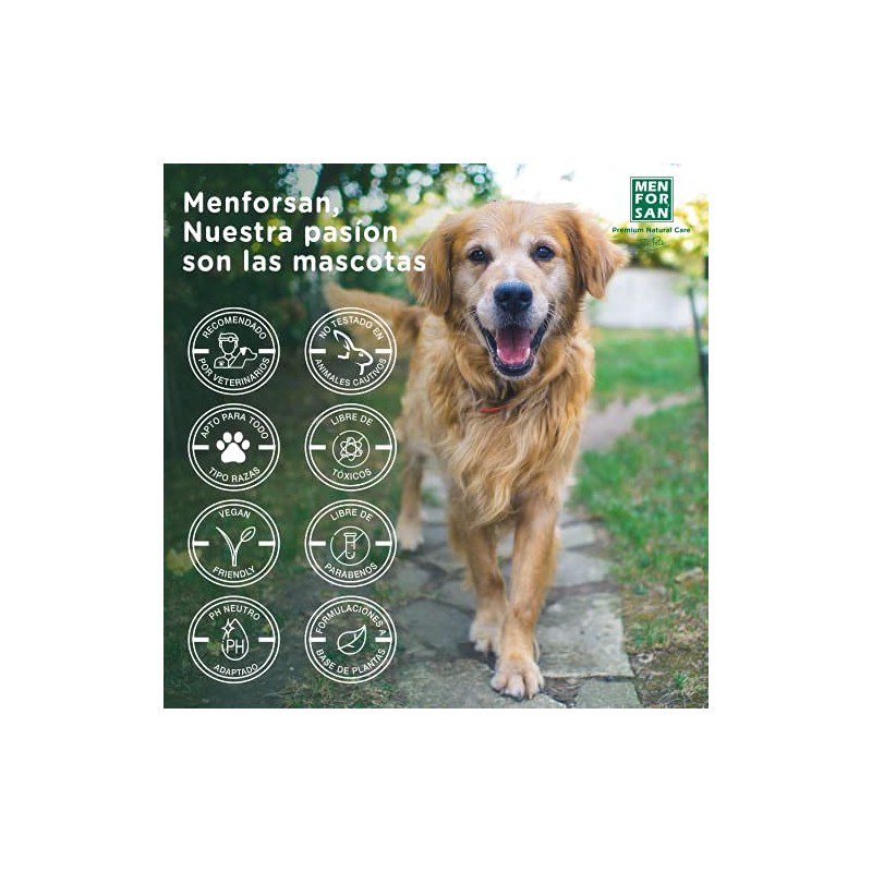 Menforsan Shampoing pour animaux de compagnie Menforsan Chien Aloe Vera