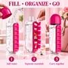 2 in 1 Water Bottle with 7 Day Pill Organizer