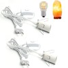 LongZYU Pack of 2 Cable with Switch for Salt Lamp