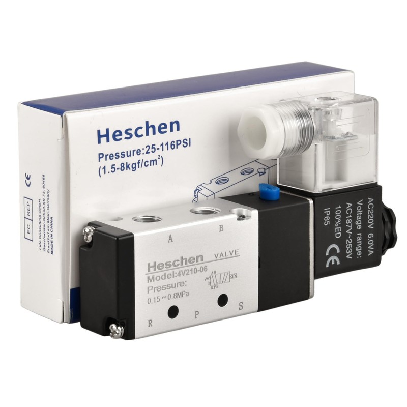 Heschen Electric Pneumatic Air Control Valve, Solenoid Control Valve 4V210-06