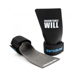 Earwaves ® Carbon Spino Fingerless Grips - No Holes Gloves Hand Grips for Gymnastics, Calisthenics, Pull Ups, Muscle Ups, Rings (XL)