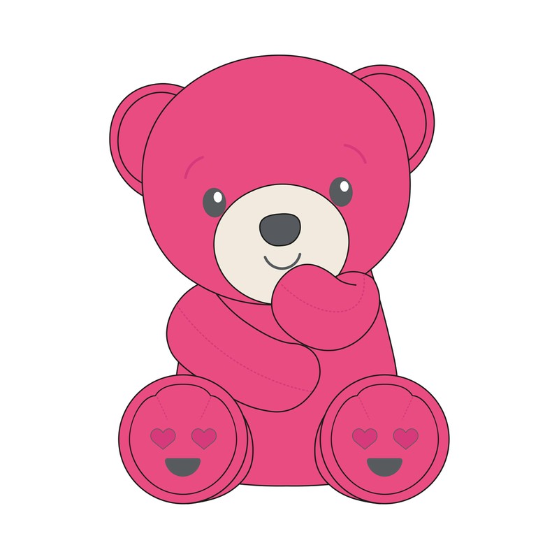 Mood Bears® Love Bear (Mini) – Vibrant Red Teddy Bear