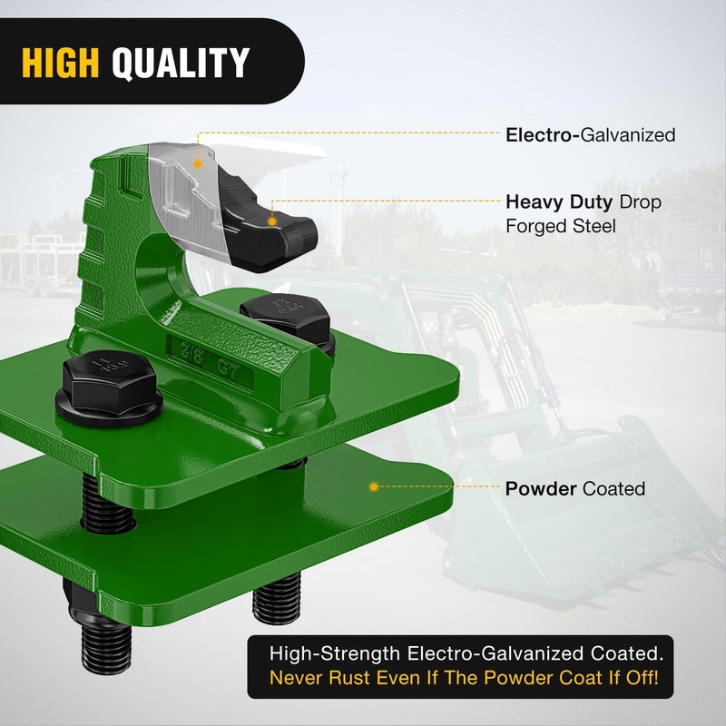 Nilight 2PCS Tractor Bucket Grab Hook 3/8'' Heavy Duty Drop