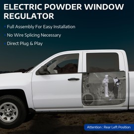 MOCA 2 Pcs Rear Left Right Power Window Regulator w/Motor Compatible with 2008-2012 for Ford Escape, 2008-2011 for Mercury Mariner