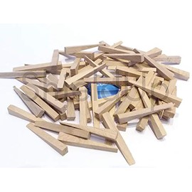 ShieldUp Small Wooden Tile Wedges | Hardwood Spacers or Shims - Pack of 75