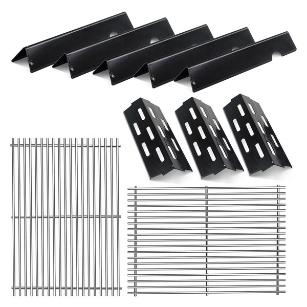 Porcelain-Enameled Grill Flavorizer Bar Heat Plates with 9MM Stainless Steel