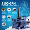 Alpine Corporation 2100 GPH Submersible Water Pump with 33 FT