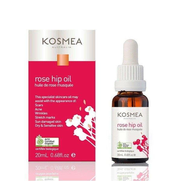 Kosmea 100% Certified Organic Rosehip Oil – 0.68 fl oz