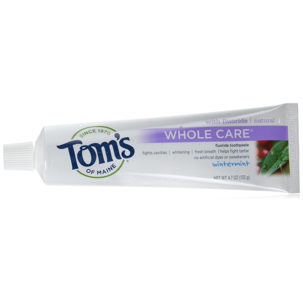 Tom's of Maine Whole Care Natural Toothpaste, Wintermint, 4.7 Ounce