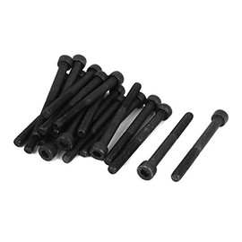 uxcell M5 x 50mm 12.9 Alloy Steel Hex Socket Head Cap Screw Bolt Black 20pcs