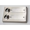 Unitec 41105 Surface-Mounted Door Bell Push Button 2-Channel Stainless Steel