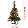 Wideskall 2 Feet Tabletop Artificial Mini Christmas Pine Tree with