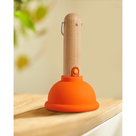 Amaredom Plunger Night Light, Cute Plunger Lamp, Wooden Bar Silicone Funny Nightlight, Rechargeable LED Funny Flashlight with 30 Minutes Timer & One Button Control, Bedroom, Washroom, Living Room