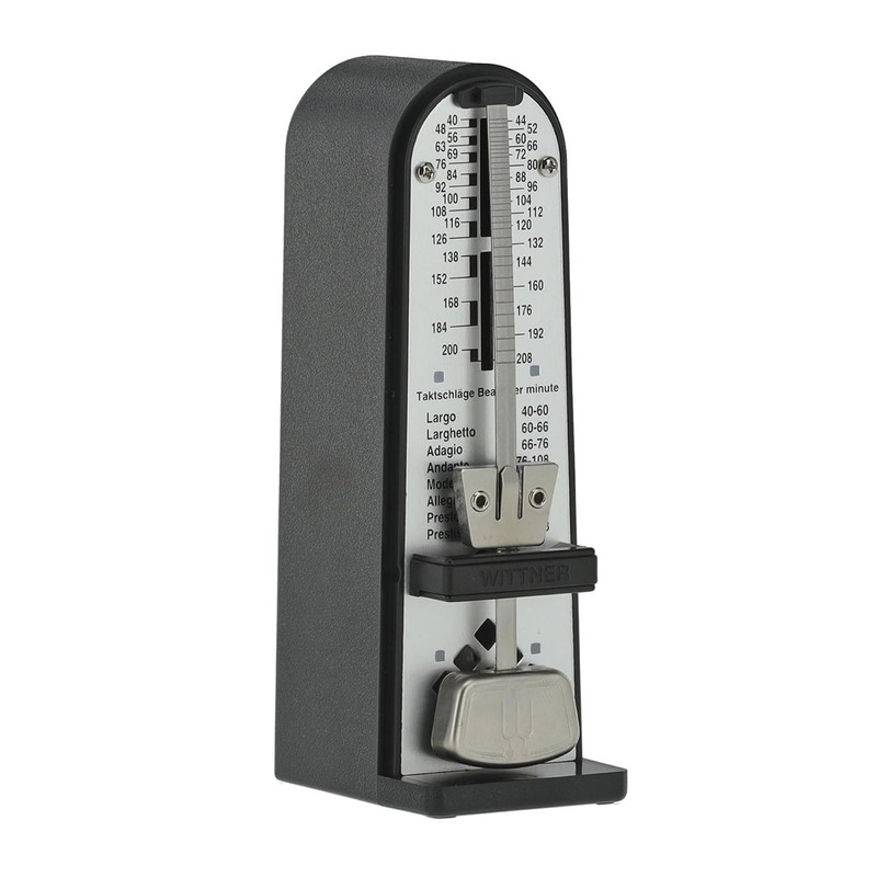 Wittner Taktell Piccolino 890161 Mechanical Metronome Black with Keepdrum Microfibre